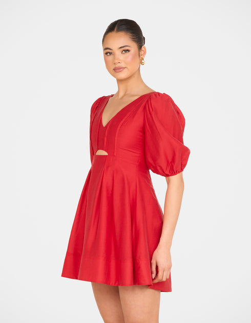 Cade Puff Sleeve Mini Dress